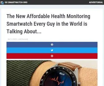 GXsmartwatch.org(The New Affordable Health Monitoring Smartwatch Every Guy in the World is Talking About) Screenshot