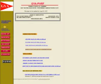 Gya-PHRF.com(Gya PHRF) Screenshot