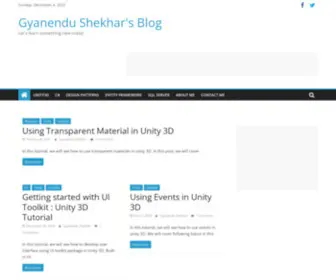 Gyanendushekhar.com(Gyanendu Shekhar's Blog) Screenshot