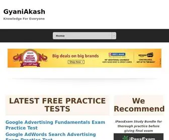 Gyaniakash.com(Welcome) Screenshot