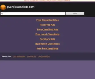 Gyanijiclassifieds.com(Post Free Classifieds Ads Without Registration In India) Screenshot