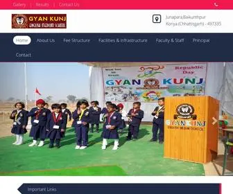 Gyankunjschool.com(GYAN KUNJ ENGLISH MEDIUM SCHOOL Junapara Baikunthpur Koriya (Chhattisgarh)) Screenshot