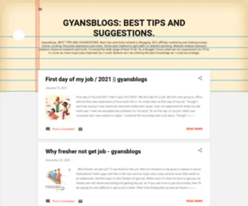 Gyansblogs.com(Gyansblogs) Screenshot