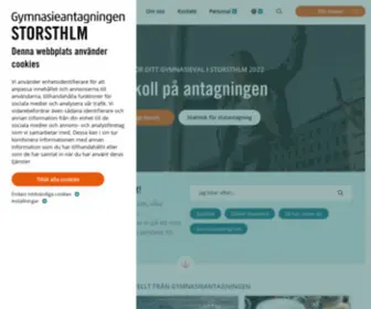Gyantagningen.se(Gymnasieantagningen Storsthlm) Screenshot
