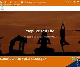 Gyanyogmeditation.com(Yoga Centre in Indirapuram) Screenshot