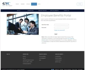 GYcfa.com(GYC Employee Benefits Portal) Screenshot