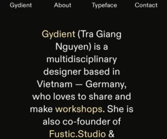 Gydient.com(Gydient (Tra Giang Nguyen)) Screenshot