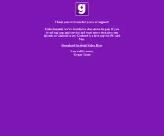 Gygan.com(Thank you everyone for years of support) Screenshot