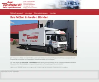 Gyger-Transmoebel.ch(Möbeltransporte & Umzüge in der Schweiz) Screenshot