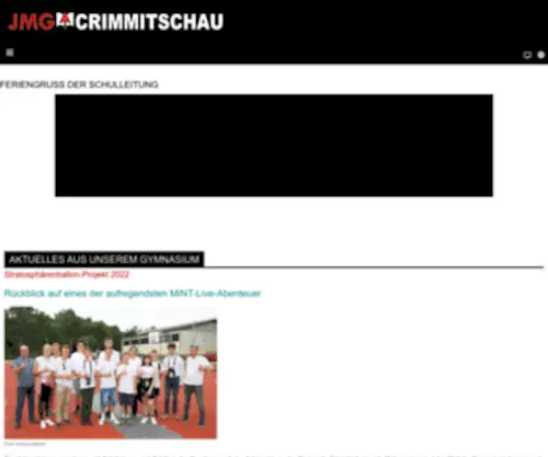 GYM-Crimmitschau.de(Schulhomepage des Julius) Screenshot