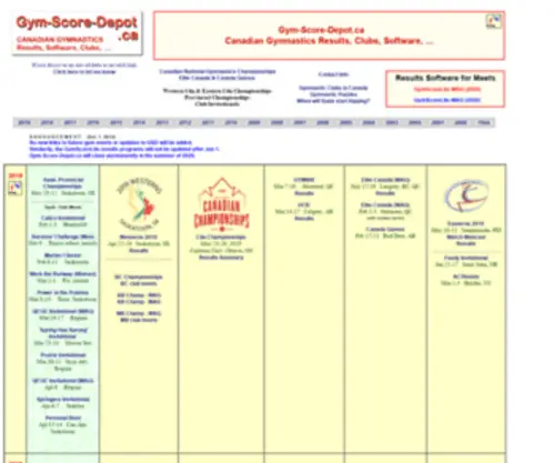 GYM-Score-Depot.ca(GYM Score Depot) Screenshot