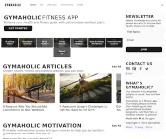 Gymaholic.co(Fitness should be simple and accessible to everyone. Gymaholic) Screenshot