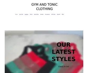 Gymandtonicclothing.com(Gym wear) Screenshot