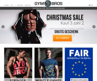 GYMbros.de(Gym, Fitness & Bodybuilding Clothing) Screenshot