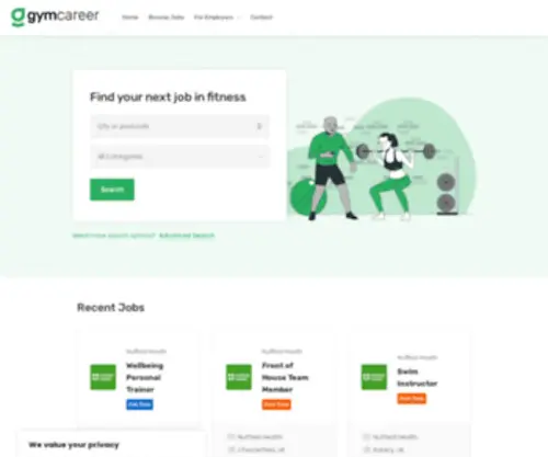 GYmcareer.com(Gym Career) Screenshot