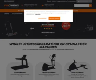 GYmcompany.nl(Webwinkel gespecialiseerd in fitness) Screenshot