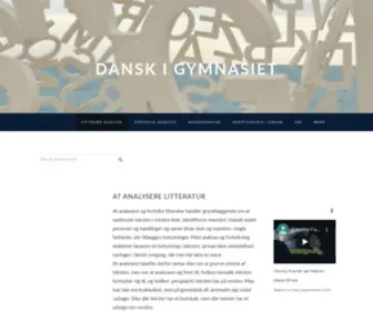 GYmdansk.dk(Danskfaget i gymnasiet) Screenshot