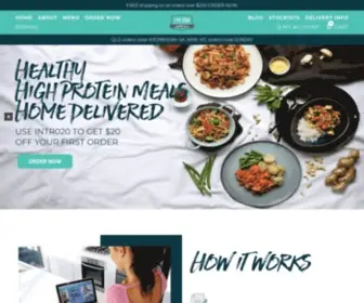 GYmfoodaustralia.com.au(Healthy Meals Delivered) Screenshot