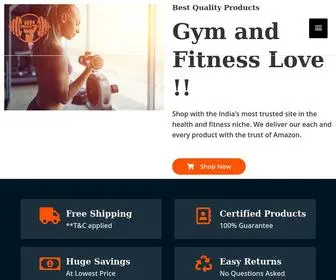 GYMfreek.com(Shop with the India's best fitness brand) Screenshot