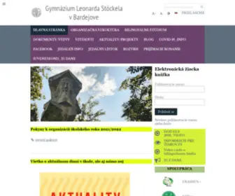 GYMLSBJ.sk(Gymnázium) Screenshot