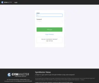 GYmmasteronline.com(GymMaster Online) Screenshot