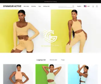 GYmmour.com(Gymmour Custom Activewear) Screenshot