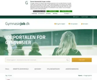 GYmnasiejob.dk(Jobportalen for gymnasier som er medlem af foreningerne) Screenshot