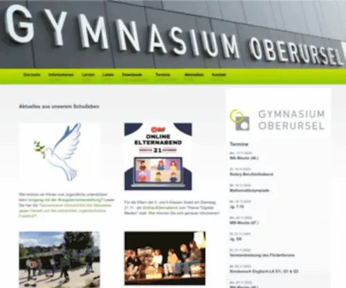GYmnasium-Oberursel.de(Gymnasium Oberursel) Screenshot