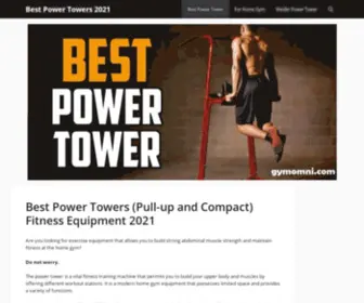 Gymomni.com(The power tower) Screenshot