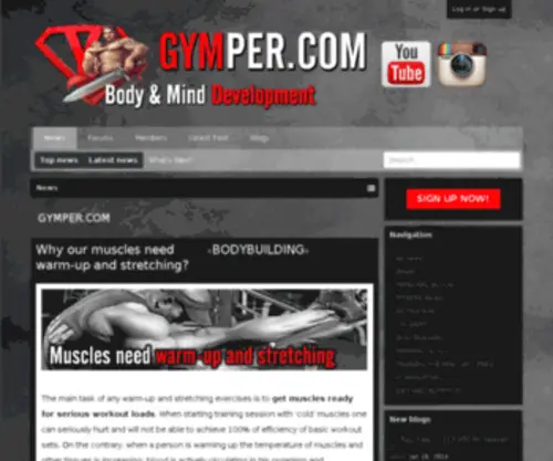 GYmper.com(Gym workout) Screenshot