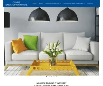 GYmpieonestopfurniture.com.au(Custom Made Furniture in Gympie) Screenshot