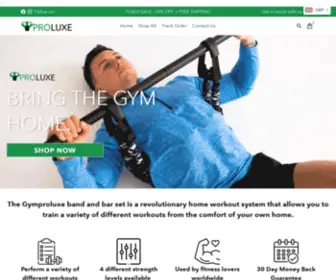 GYMproluxeStore.com(The Gymproluxe band and bar set) Screenshot