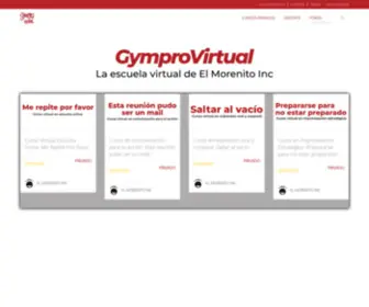 GYMprovirtual.com(Escuela virtual de El Morenito Inc®) Screenshot