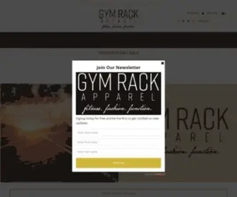 GYmrackapparel.com(Gym Rack Apparel) Screenshot