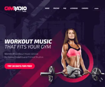 GYmradio.com(Workout music for Gyms) Screenshot