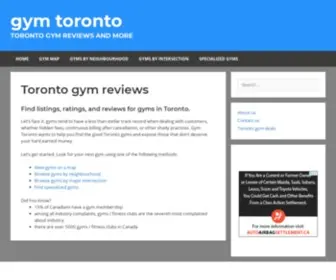 GYmtoronto.com(Gym Toronto) Screenshot