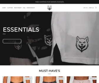 GYmwolf-Apparel.com(GYM WOLF) Screenshot