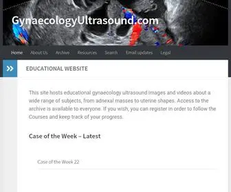 Gynaecologyultrasound.com(Educational Website) Screenshot