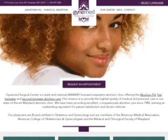 Gynemed.org(Abortion clinic in Baltimore) Screenshot