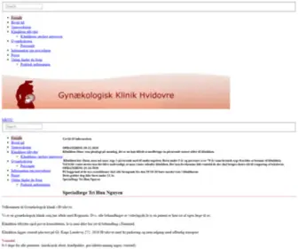 GYNhvidovre.dk(Gynækologisk) Screenshot