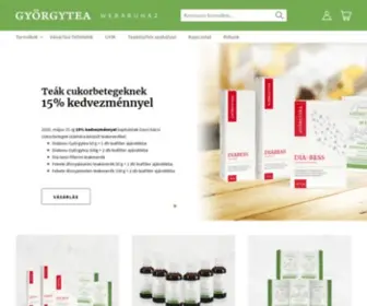 Gyorgyteabolt.hu(Györgytea Webáruház) Screenshot