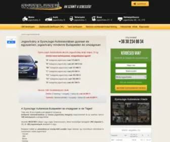 Gyorsjogositvany.hu(Gyorsjogsi Autósiskola) Screenshot