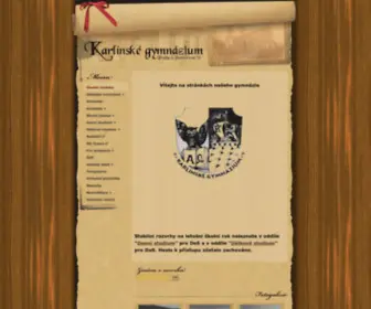 Gyperner.cz(Karlínské gymnázium) Screenshot