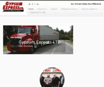 GYpsumexpress.com(Trucking Logistic Company) Screenshot