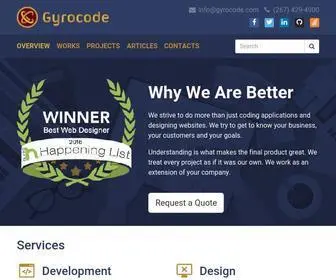 Gyrocode.com(Web design in Bucks County) Screenshot
