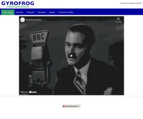 Gyrofrog.com(Gyrofrog Communications) Screenshot