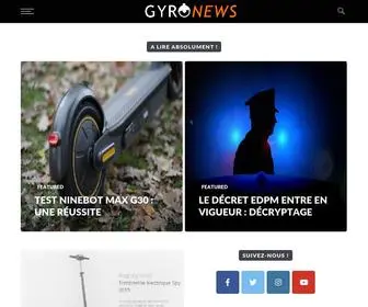Gyronews.com(Magazine des nouveaux engins électriques) Screenshot