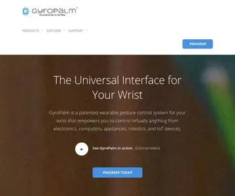 Gyropalm.com(Universal Remote for your Wrist) Screenshot