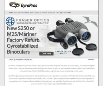 Gyropros.com(Fraser Optics Binoculars from GyroPros) Screenshot