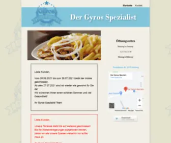 Gyros-Spezialist.de(Der Gyros Spezialist) Screenshot